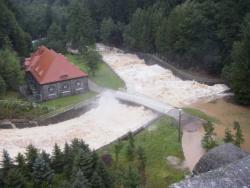 Überlauf Talsperre Malter